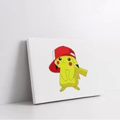 Şapkalı Pikachu Kanvas Tablo thumbnail 2