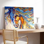 At Figürleri Kanvas Tablo thumbnail 3