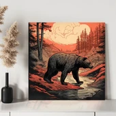 Boz Ayı Kanvas Tablo thumbnail 3