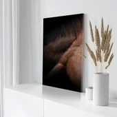 Siyah Yeleli At Kanvas Tablo thumbnail 3