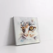 Sevimli Kedi Kanvas Tablo thumbnail 2