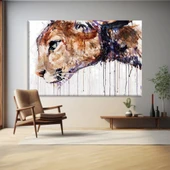 Aslanın Manevi Portresi Kanvas Tablo thumbnail 1