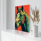 Renkli At Kanvas Tablo thumbnail 3