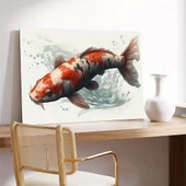 Koi Balığı Kanvas Tablo thumbnail 3