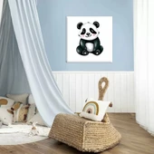 Oyun Zamanı Panda Kanvas Tablo thumbnail 1