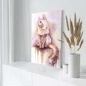 Uzun Tüylü Kedi Kanvas Tablo thumbnail 3