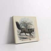 Kış Ormanının Sakini Kanvas Tablo thumbnail 2