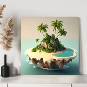 Tropik Ada Kanvas Tablo thumbnail 3