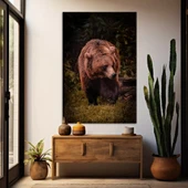 Kahverengi Ayı Kanvas Tablo thumbnail 1