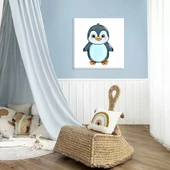 Neşeli Penguen Kanvas Tablo thumbnail 1