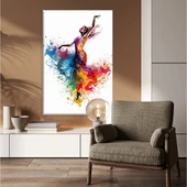 Renkli Bale Kanvas Tablo thumbnail 1