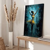 Altın Jazz Kanvas Tablo thumbnail 2