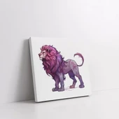 Aslan Figürü Kanvas Tablo thumbnail 2