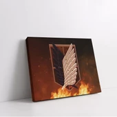 Attack On Titan Logo Kanvas Tablo thumbnail 2