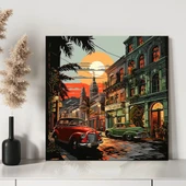 Renkli Grafiti Sokak Kanvas Tablo thumbnail 3