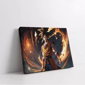 Dragon Ball Ateşler Kanvas Tablo thumbnail 2