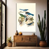 Daldaki Kuşlar Kanvas Tablo thumbnail 1