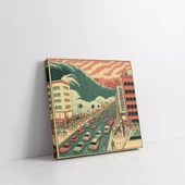 Yaklaşan Tsunami Kanvas Tablo thumbnail 2