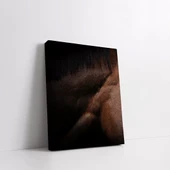 Siyah Yeleli At Kanvas Tablo thumbnail 2