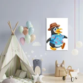 Keşifçi Penguen Kanvas Tablo thumbnail 1