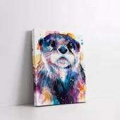 Hüzünlü Su Samuru Kanvas Tablo thumbnail 2