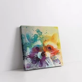 Renk Cümbüşü Tilki Kanvas Tablo thumbnail 2