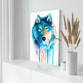 Sibirya Kurdu Kanvas Tablo thumbnail 3