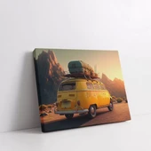 Sarı Karavan Yatay Kanvas Tablo thumbnail 2