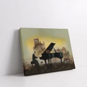 Sokak Sanatçısı Kanvas Tablo thumbnail 3