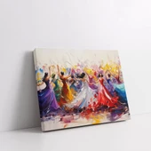 Yaşamın Dansı Kanvas Tablo thumbnail 3