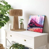 Pembe Treni Panoramik Yatay Kanvas Tablo thumbnail 1