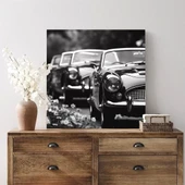 Klasik Otomobil Kare Kanvas Tablo thumbnail 1