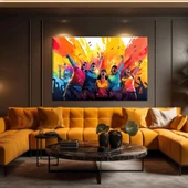 Müziğin Rengi Kanvas Tablo thumbnail 1