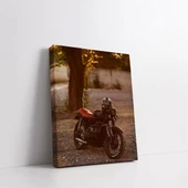 Vintage Motosiklet Dikey Kanvas Tablo thumbnail 2