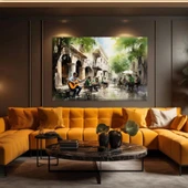 Müzikal Sokak Kanvas Tablo thumbnail 1