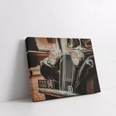 Klasik Araba Detayı Yatay Kanvas Tablo thumbnail 2