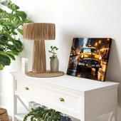 Gece Taksisi Panoramik Yatay Kanvas Tablo thumbnail 1