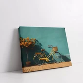 Sarı Bisiklet Yatay Kanvas Tablo thumbnail 2