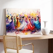 Yaşamın Dansı Kanvas Tablo thumbnail 2