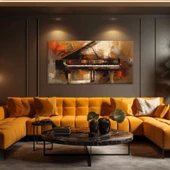 Yalnız Piyano Kanvas Tablo thumbnail 1