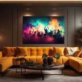 Neon Dansçılar Kanvas Tablo thumbnail 1