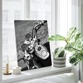 Klasik Motosiklet Dikey Kanvas Tablo thumbnail 1