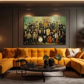 Etnik Çalgılar Orkestrası Kanvas Tablo thumbnail 1