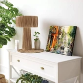 Sonbahar ve Ev Panoramik Yatay Kanvas Tablo thumbnail 1