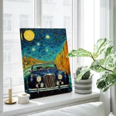 Klasik Araba Dikey Kanvas Tablo thumbnail 1