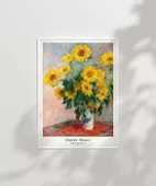 Çerçevesiz Poster Claude Monet Ayçiçeği Buketi thumbnail 6