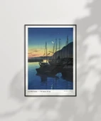 Çerçevesiz Poster Hiroshi Yoshida Beppu'da Sabah thumbnail 3