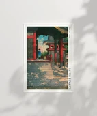 Çerçevesiz Poster Kawase Hasui Meguro Fudo Tapınağı thumbnail 6