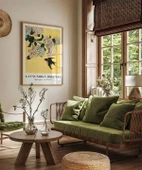 Çerçevesiz Poster Hokusai Ortanca ve Kırlangıç thumbnail 5