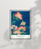 Çerçevesiz Poster Hokusai Şakayık ve Kanarya thumbnail 2